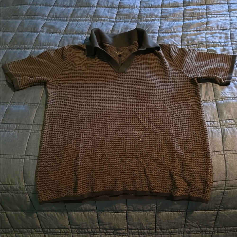 Rag & bone Brown herringbone Polo Shirt